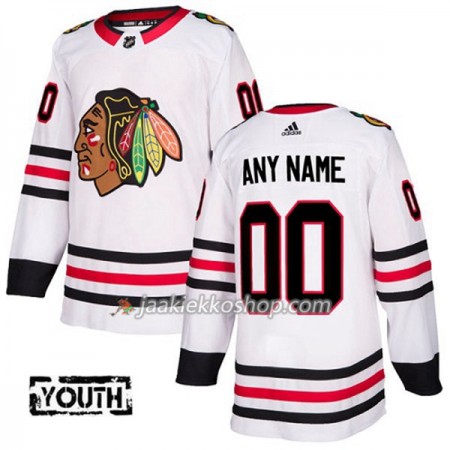 Lapsille NHL Chicago Blackhawks Custom Adidas 2017-2018 Valkoinen Authentic